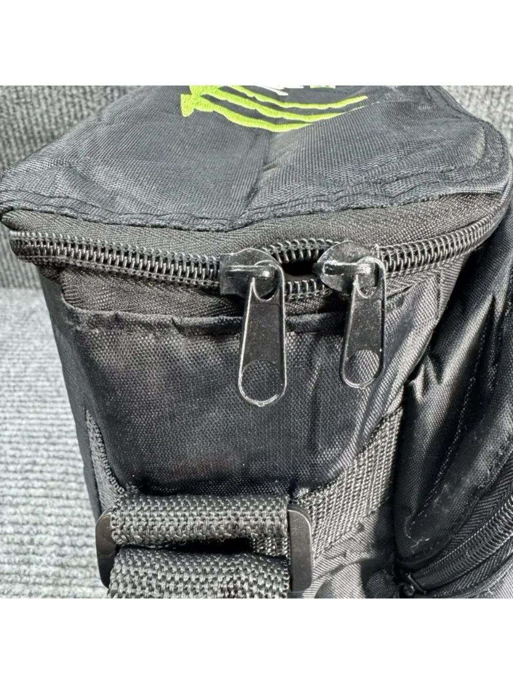 Monster Energy Insulated Soft Cooler Lunch Picnic Bag Drink Carrier Black Y2K
